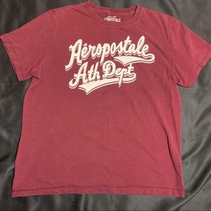 Aéropostale short sleeve burgundy graphic tee XL - L